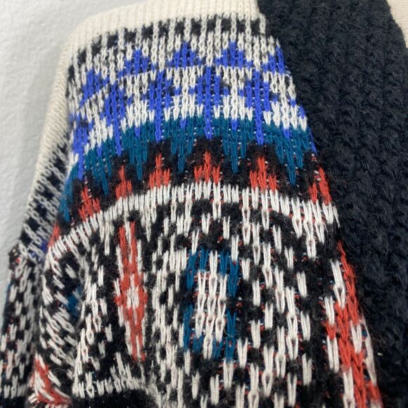 Ecote Knit Cardigan Sweater XS Fair Isle Rose Open Front Boho Peasant Academia - Picture 3 of 11